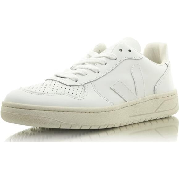 Other - Veja Women's V-10 Lace Up Sneakers, Extra White